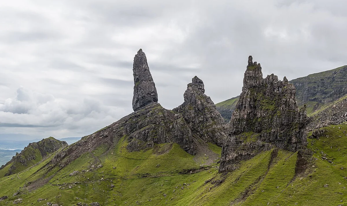 Felsnadeln des Old Man of Storr auf der Isle of Skye