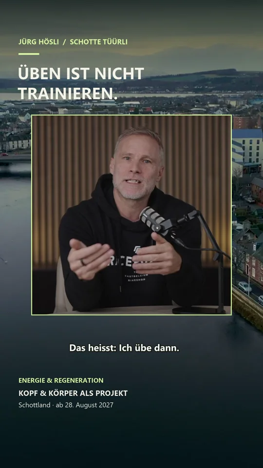 Üben ist nicht trainieren. – Vorschau aus der Schottlandtüürli-Premiere